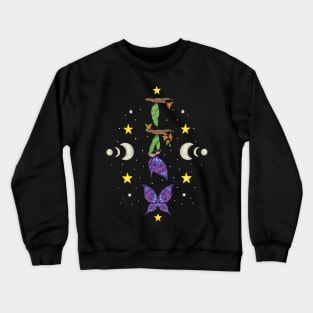 Metamorphosis | Caterpillar, Chrysalis and Butterfly Crewneck Sweatshirt